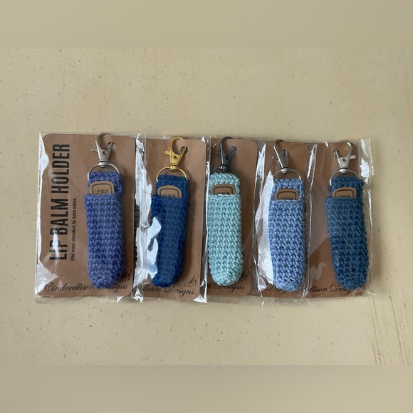 Hand Crocheted Lip Balm Holder - Your Choice of One 💄 - Picture 1 of 7